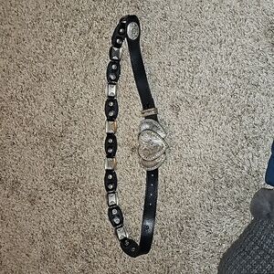 Western Antique Triple Hearts Ladies Cowgirl Rhinestone Crystal Belt